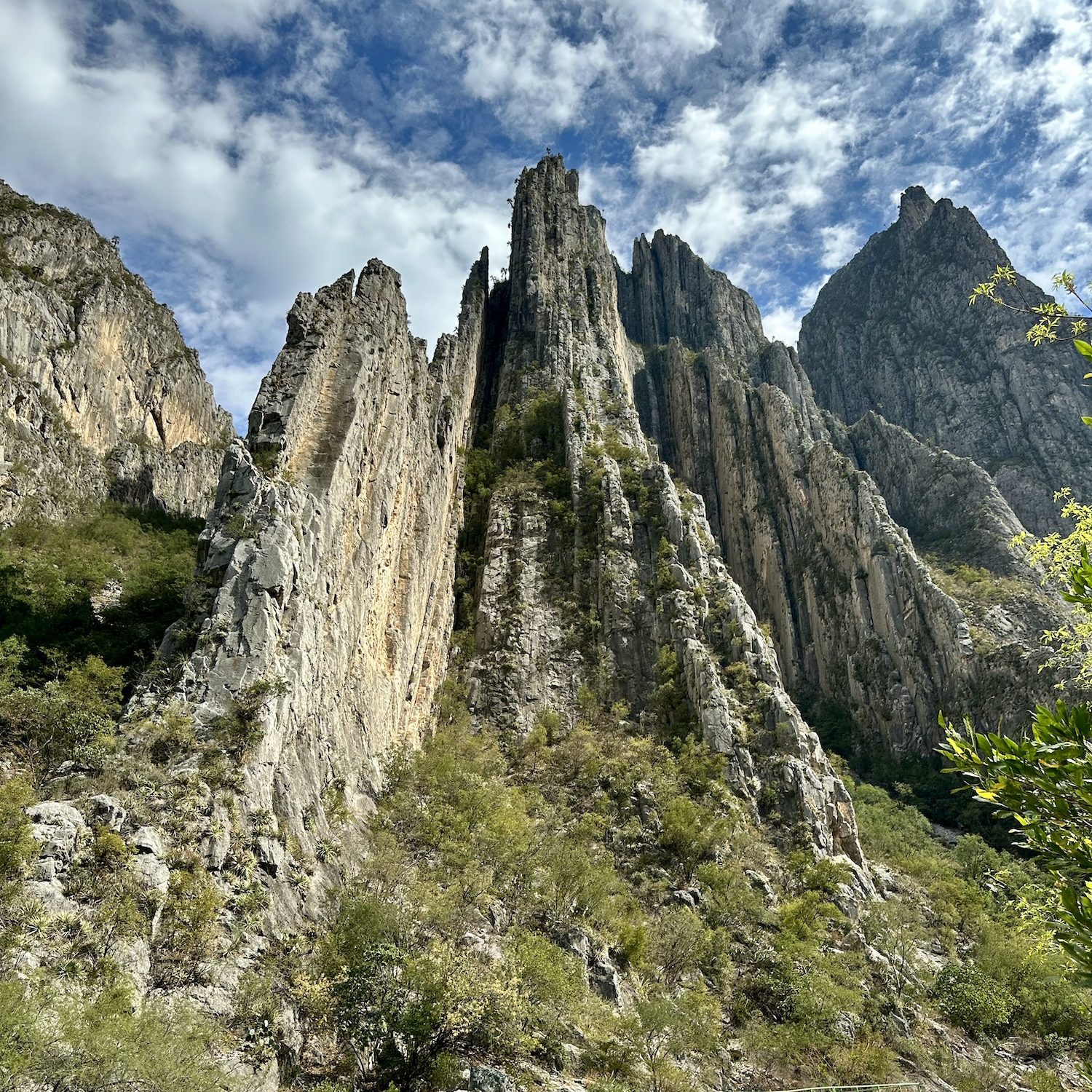 El Potrero Chico, canyon view