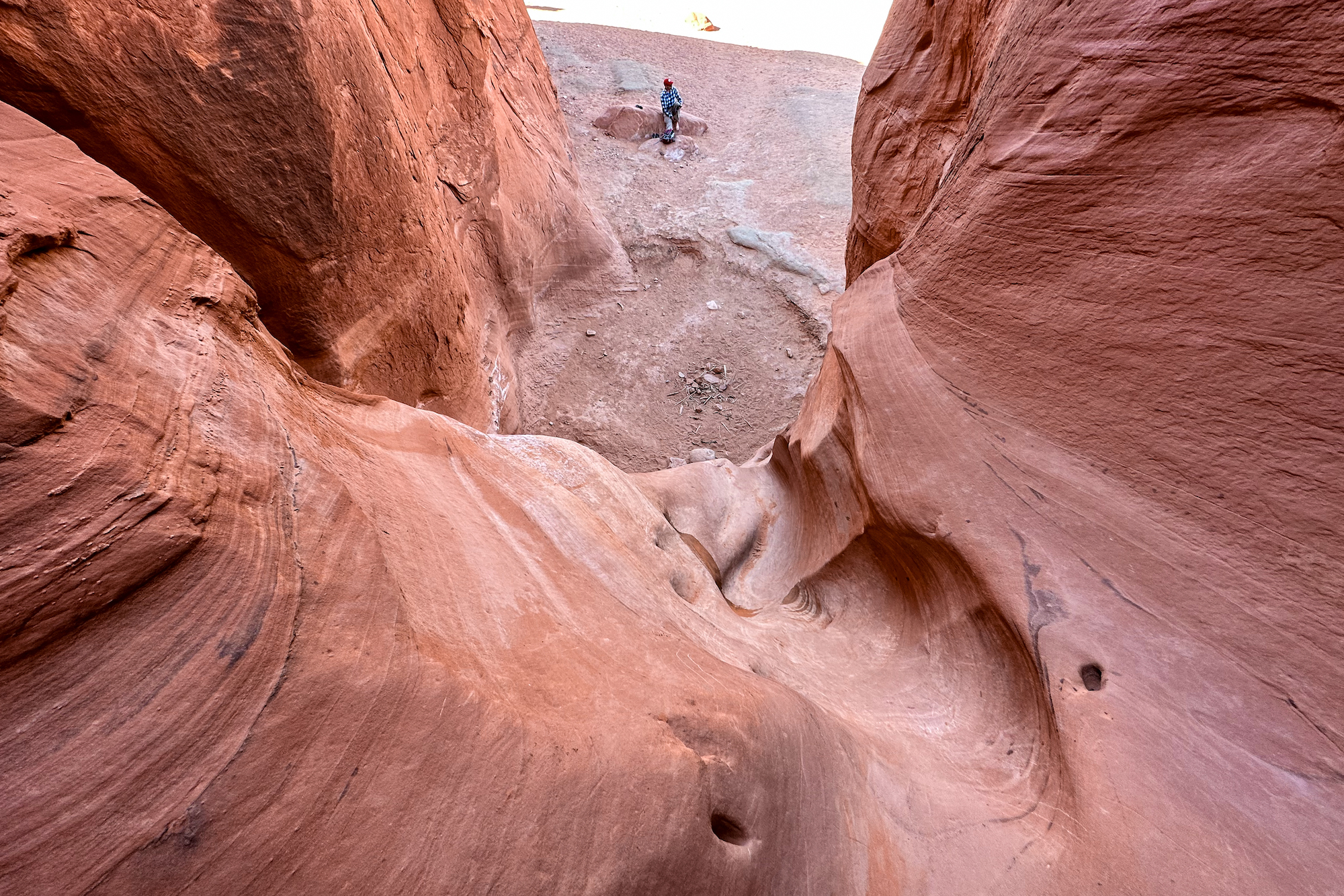 Peek-a-boo slot canyon entrance