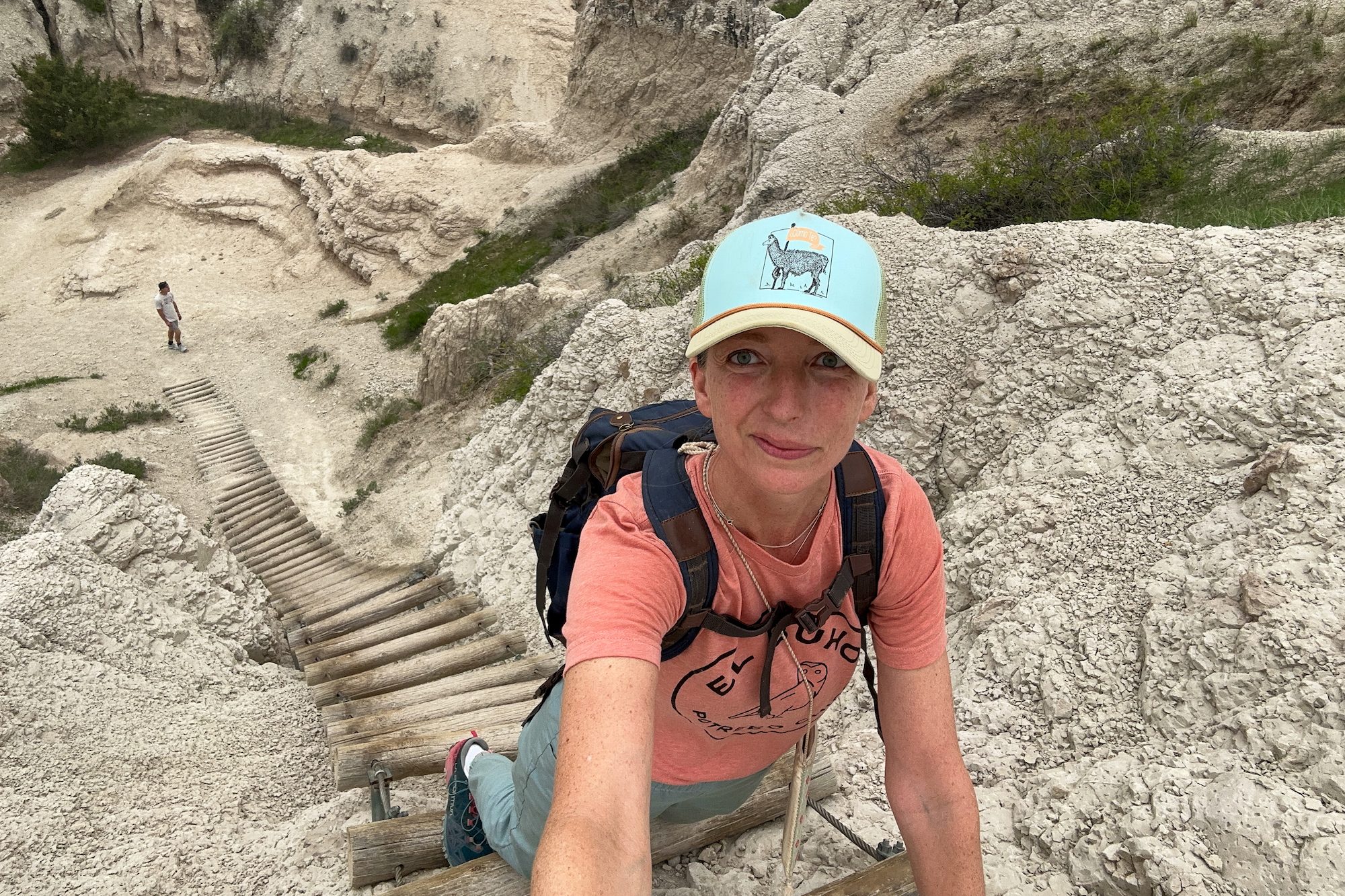 Badlands National Park, Notch Trail, ladder