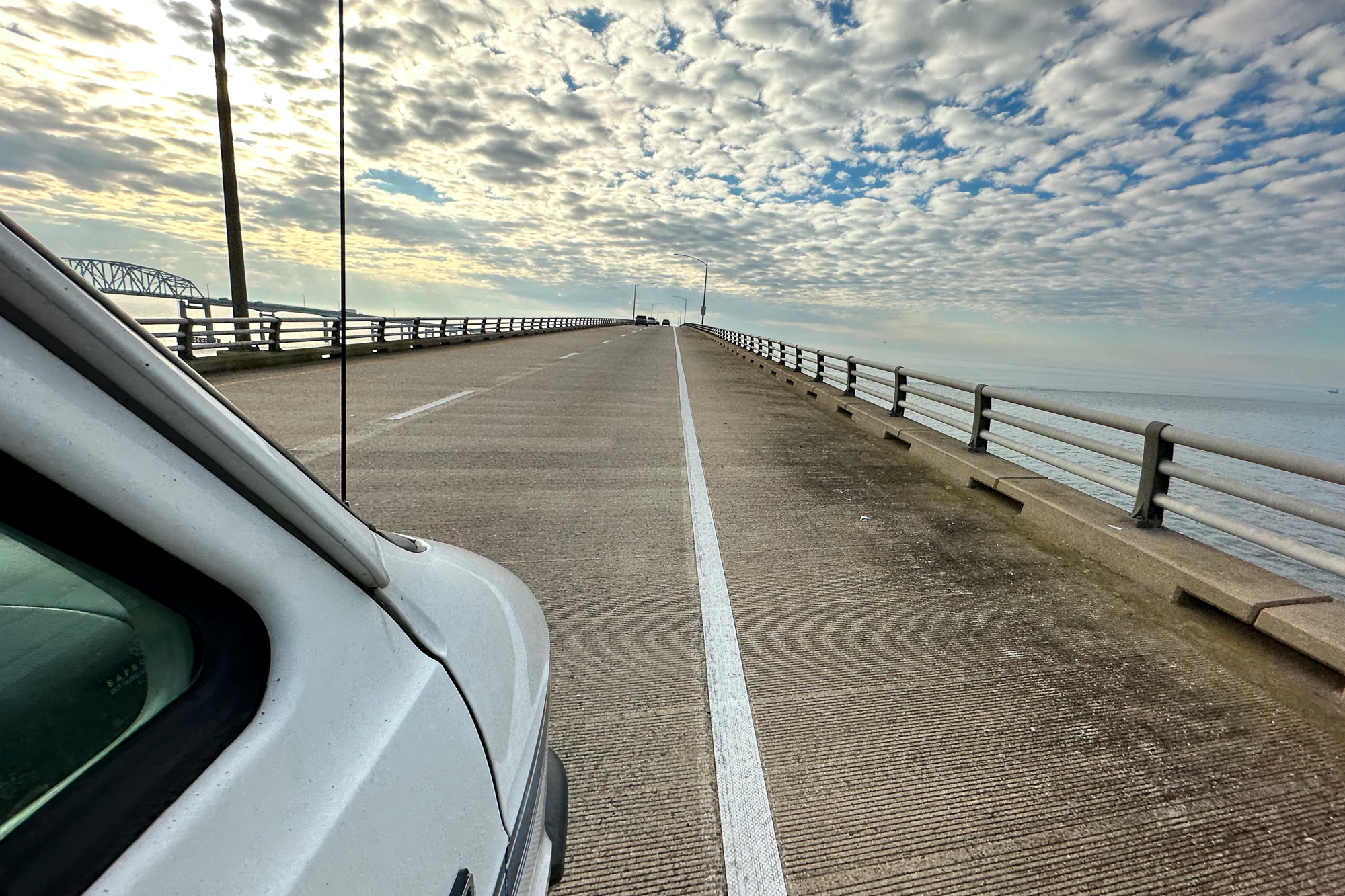 Chesapeake Bay Bridge, gorgeous skies