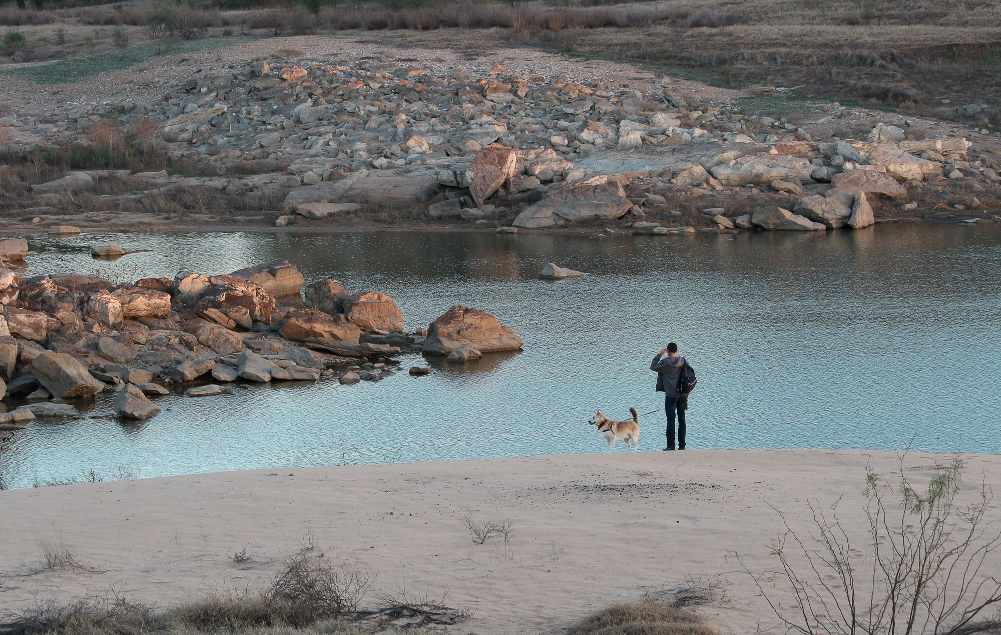 Shaffer Bend Campground, Texas, View of Colorado River