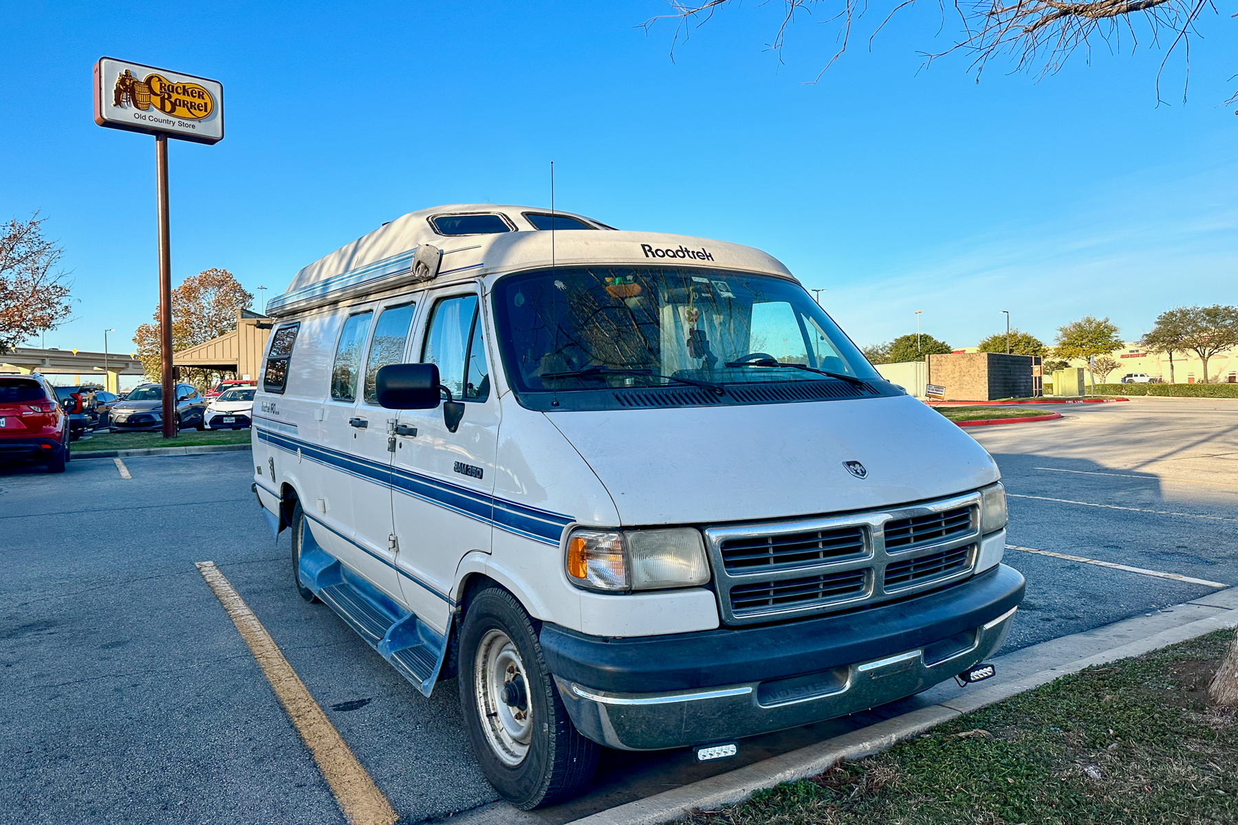 Campervan at Cracker Barrel