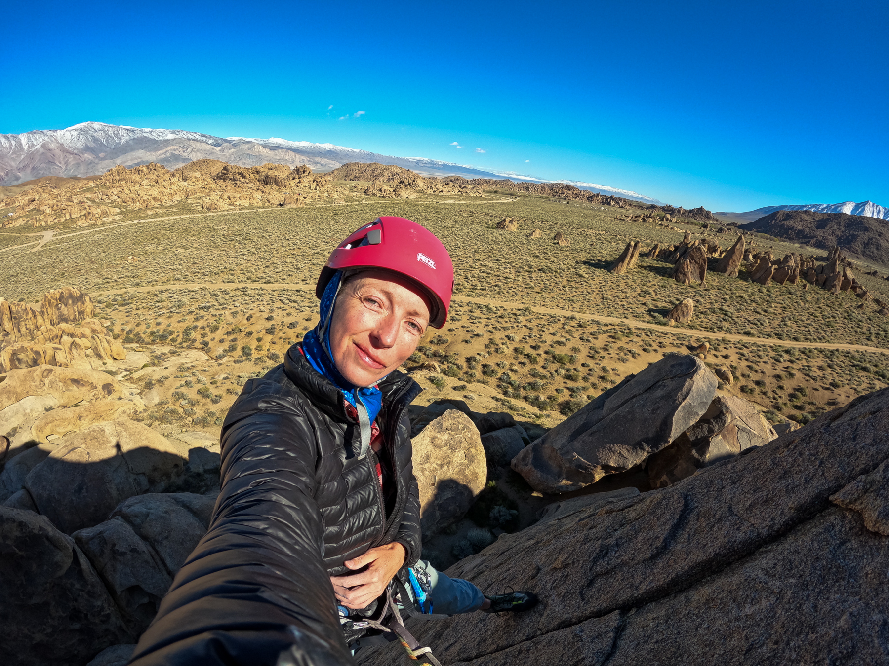 Climbing in the Alabama Hills