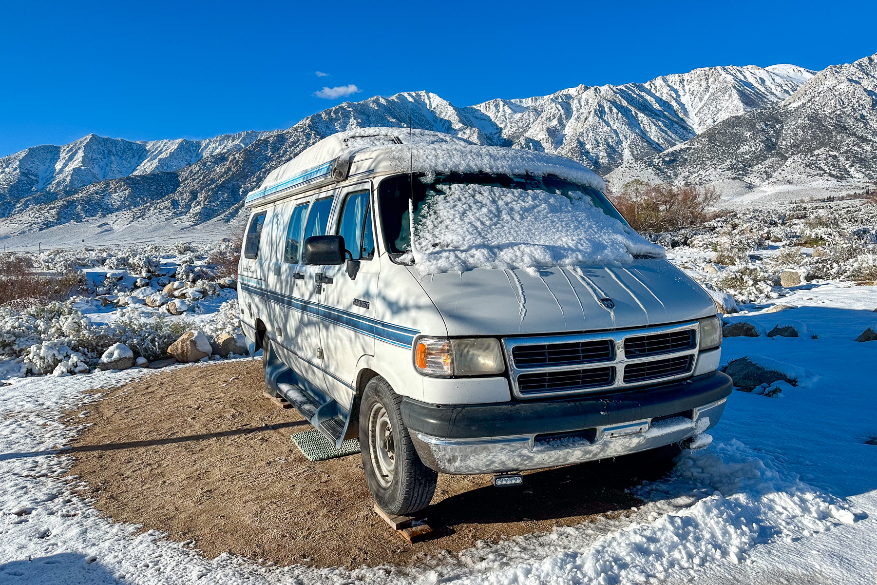 Winter camping in Tuttle Creek Campground